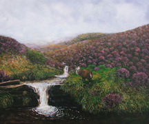 008 - Stag and Waterfall